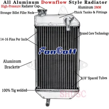 Oversized 2-Row Aluminum Radiator for ATV YAMAHA Banshee YFZ350 YFZ 350