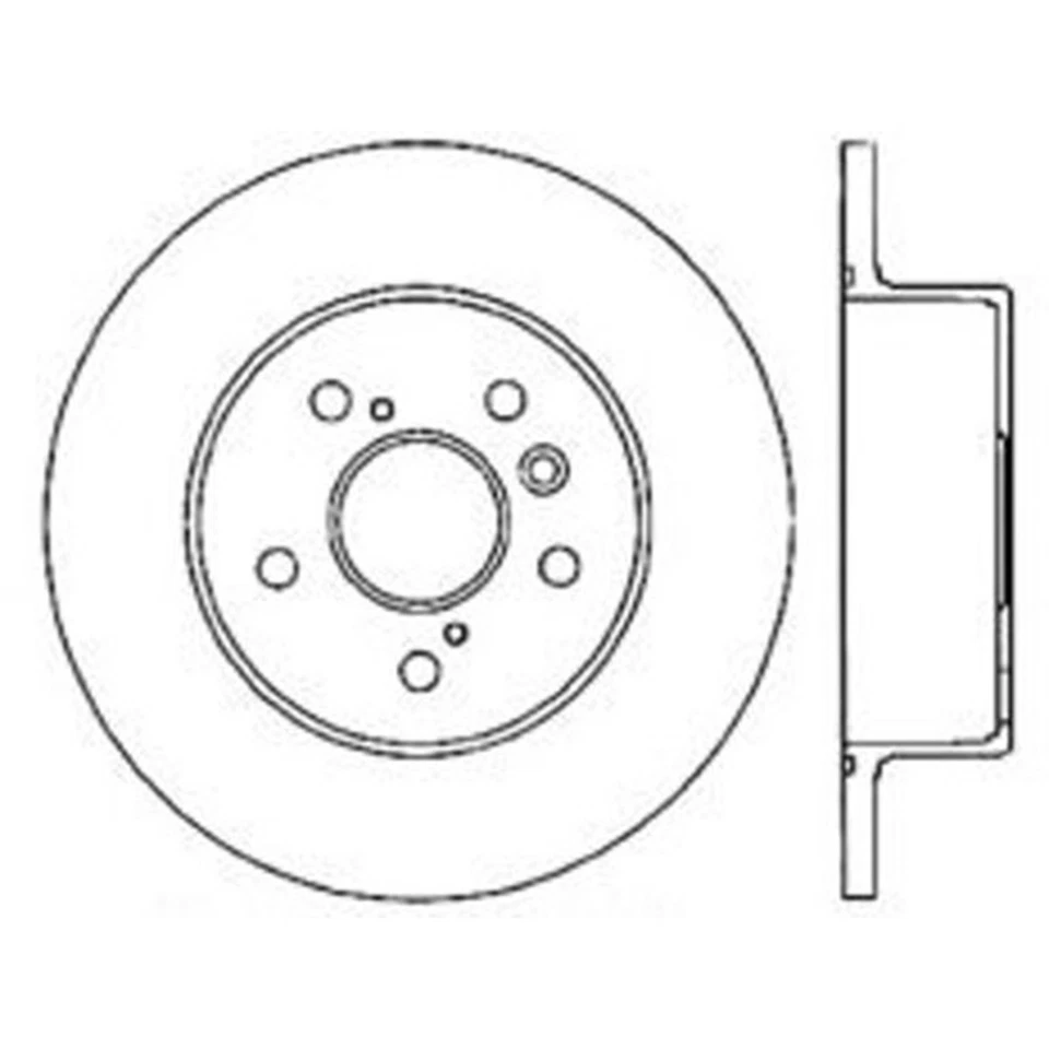 SET-CE121-44117-2 Juego de discos de freno traseros céntricos de 2 ruedas para Toyota Avalon 00-04 Foto 3 de 4