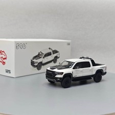 596 1:64 Dodge RAM 1500 TRX Peariescent White Collectible Car