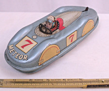 METEOR 7 SPACE RACE CAR TIN BATTERY TOY NOMURA JAPAN