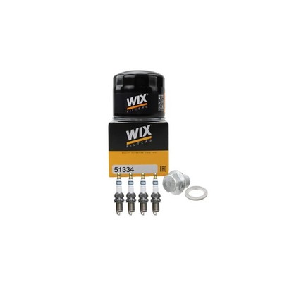 Wix Engine Oil Filter & Denso 4 Iridium Power Spark Plugs kit for Civic L4 D16B5