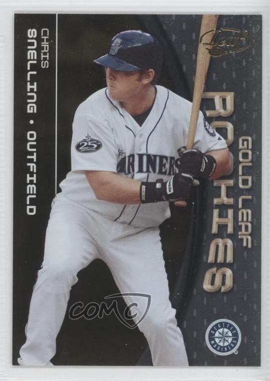2003 Leaf Gold Leaf Rookies Chris Snelling #4 0a1