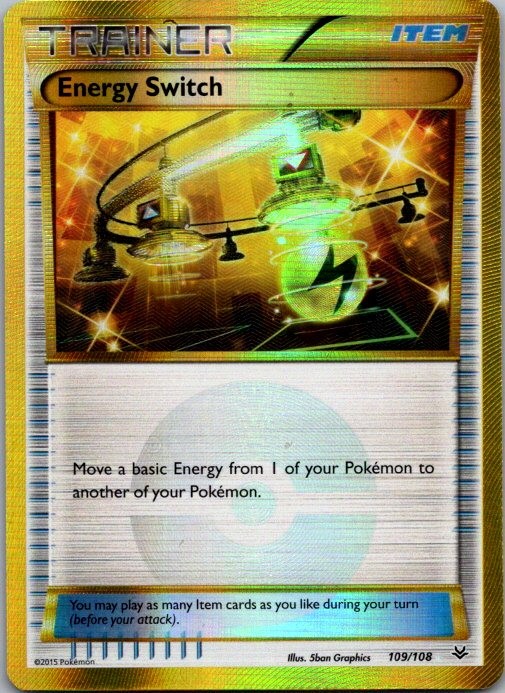 Energy Switch 109/108 Secret Rare Roaring Skies Pokemon Near Mint