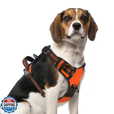 PUPTECK No Pull Dog Harness Medium Sized, Adjustable Reflective Dog Harness w