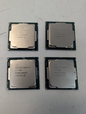  4x Intel Core i7-7700 3.60GHz Quad Core SR338 8 Thread LGA1151 CPU Processor -