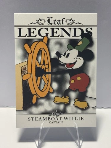 MICKEY MOUSE "STEAMBOAT WILLIE" WALT DISNEY 2024 LEAF LEGENDS ANIMATION CARD