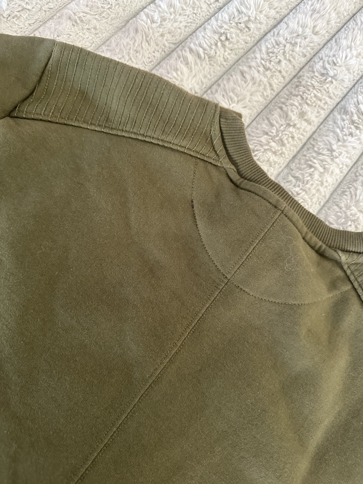 Eleven Paris Le Basic Olive Green Sweatshirt Crew… - image 2