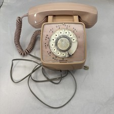 Vintage GTE Automatic Electric Model Rotary Telephone Beige/Tan