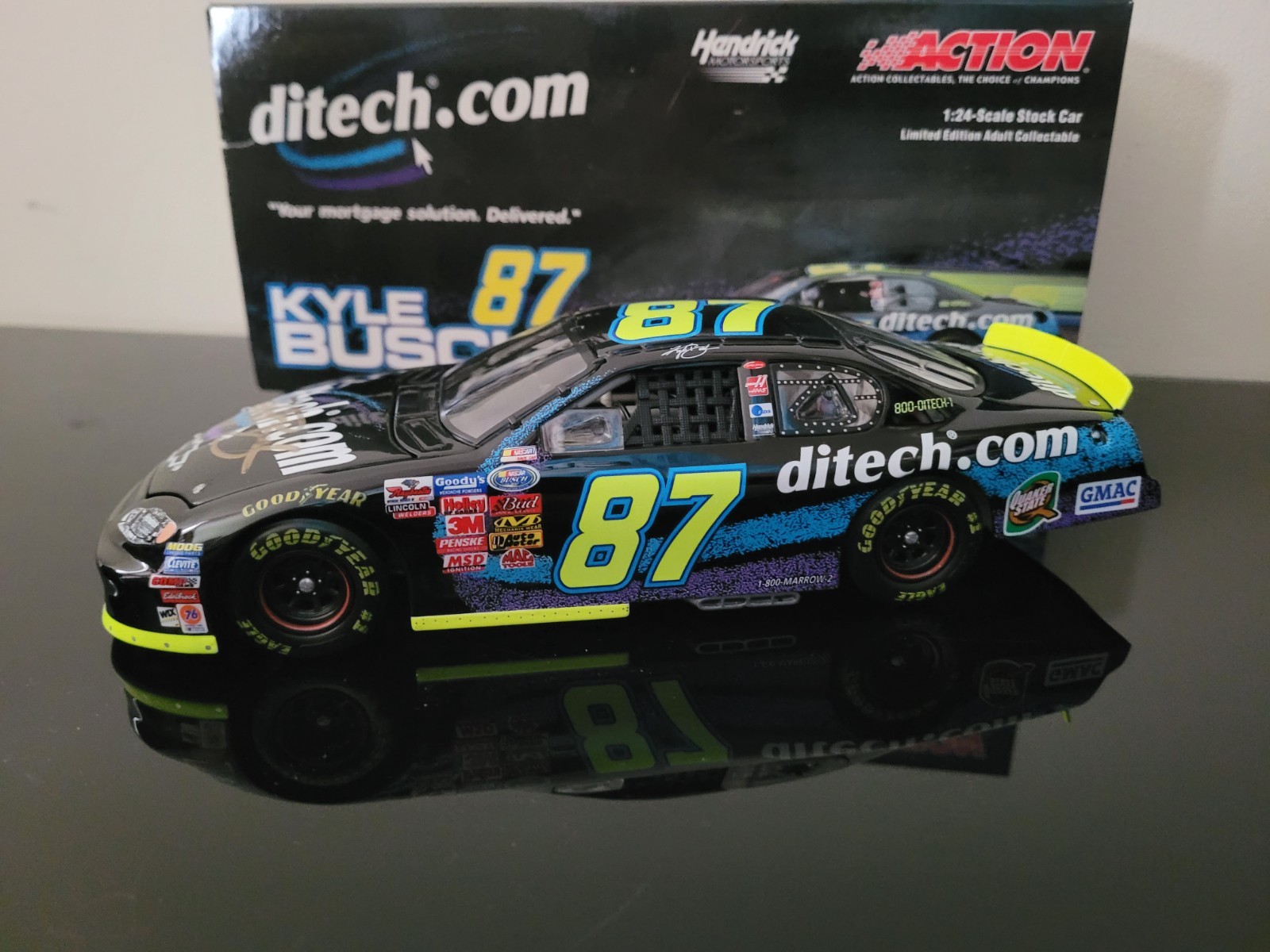 Kyle Busch Autographed with COA Rookie NASCAR #87 Hendrick Motorsports 1 of 2400