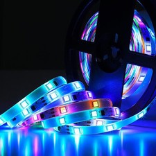16.4FT 3528 SMD RGB 300 LED Strip Lights Tape Lamp Color Changing Waterproof 12V