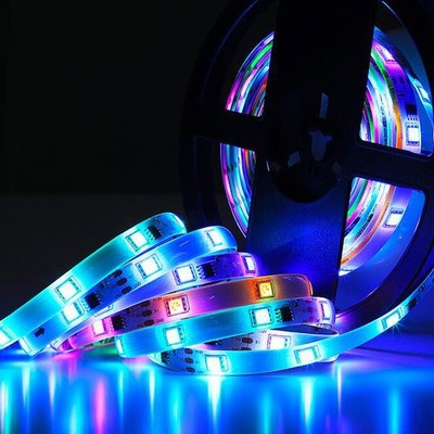 16.4FT 3528 SMD RGB 300 LED Strip Lights Tape Lamp Color Changing Waterproof 12V