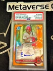 2022 Bowman Chrome 1st Orange Auto Prospects Elly De La Cruz 03/25 PSA10/10 SSP