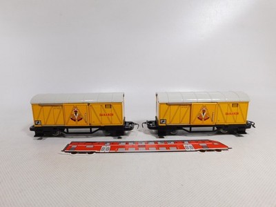 2X Biller Railway Billerbahn Gauge 0E Tin Banana Freight Car DB SG #DQ377-0.5