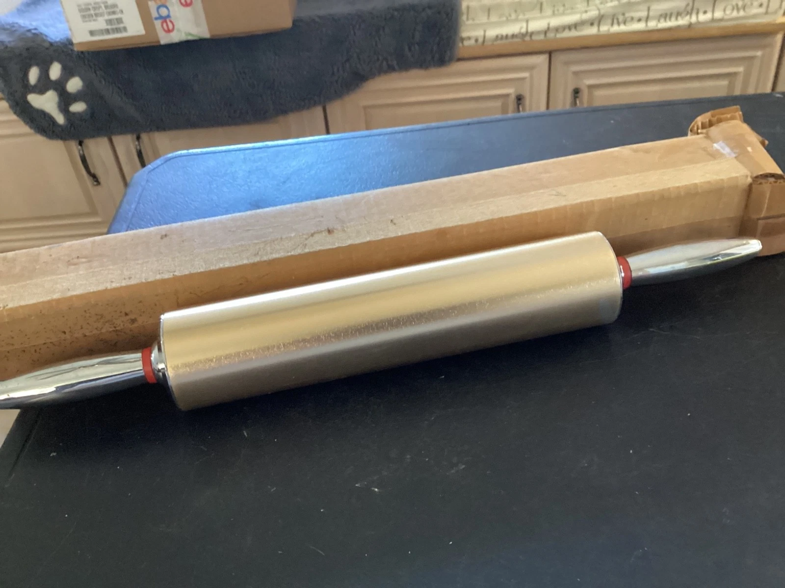 Metal Aluminum 9 3/4" Rolling Pin New in Original Box