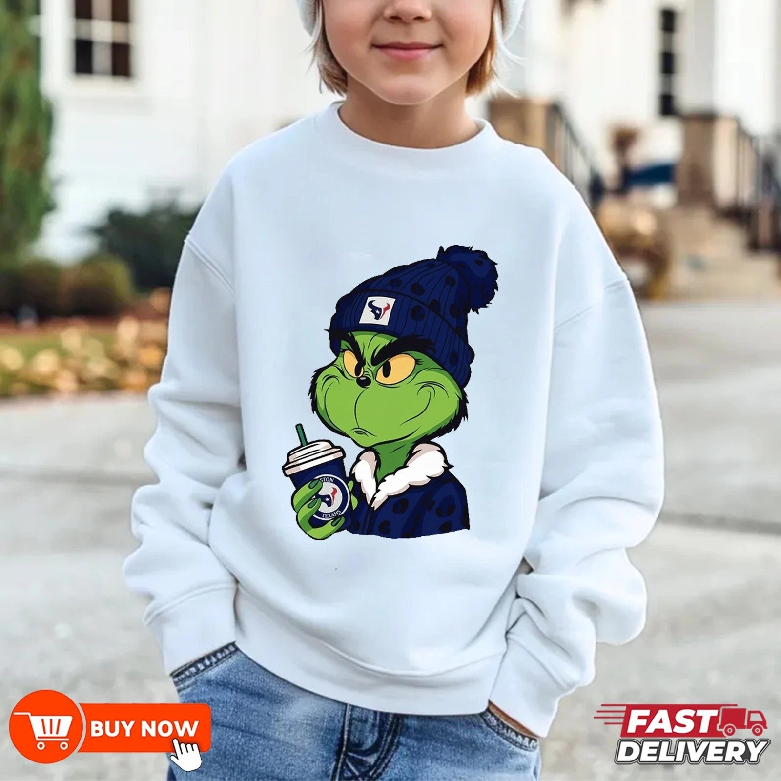 funny character football Houston Texans Team Football Sweatshirt