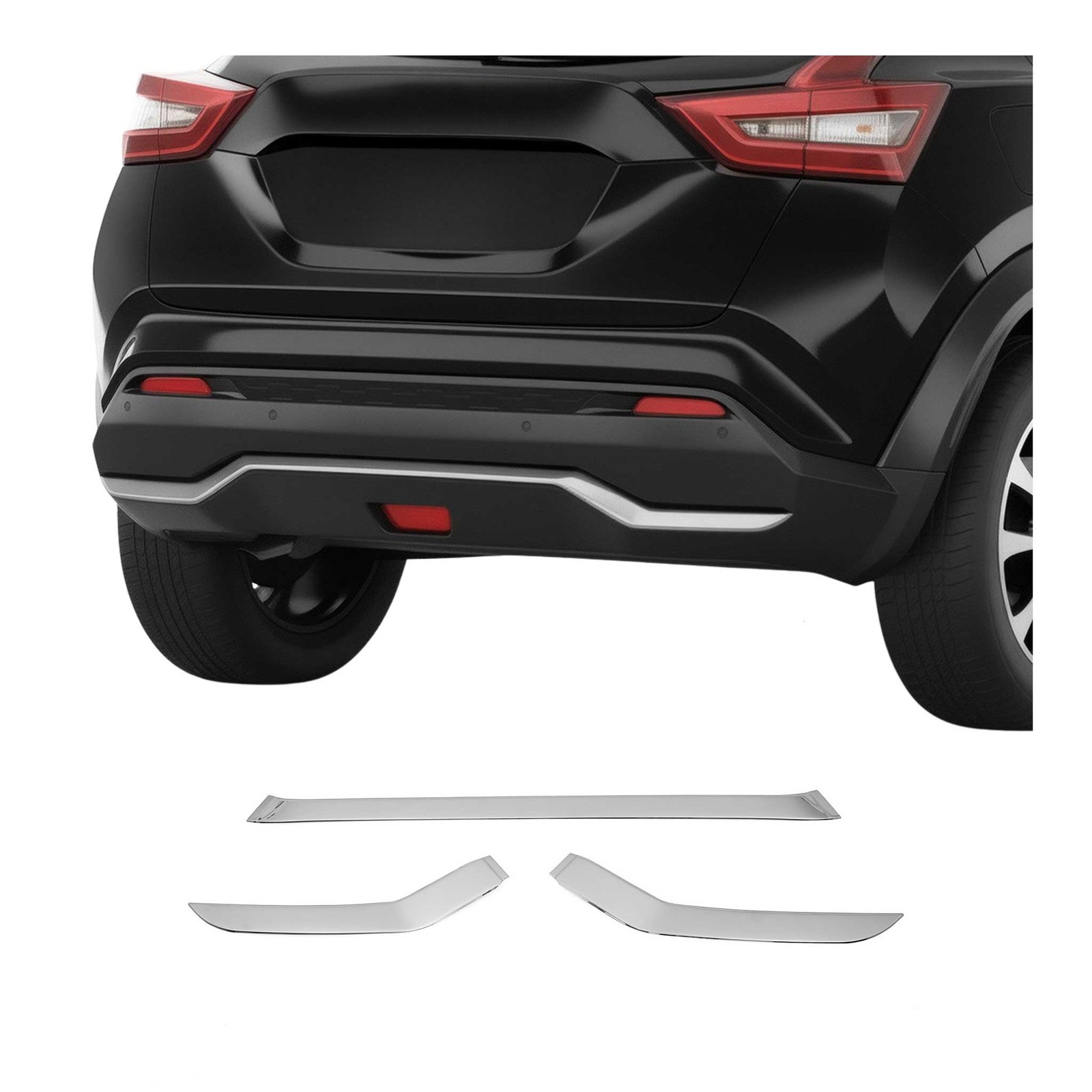 Garniture arrière Honda City 2019-2026 en acier premium silver style luxury finition miroir