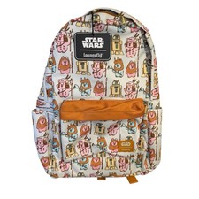 Loungefly Star Wars Pastel Ewok AOP Nylon Backpack Rare Sold out NWT