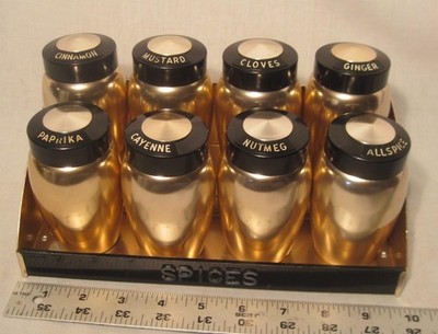 MCM Kromex Spice Set Spun Aluminum Copper Tone L@@K!