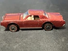 Vintage 1968 Hot Wheels Redline Custom Continental Mark III Red wht interior