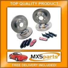 Mazda MX5 Front & Rear Brake Discs & Pads Full Set MX-5 Mk1 NA 1.6 1989>1998