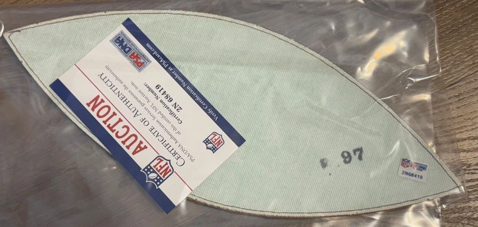 NY Giants Phil Simms HOF Signed NFL Football Panel - Official NFL PSA Auction - Image 4 of 4