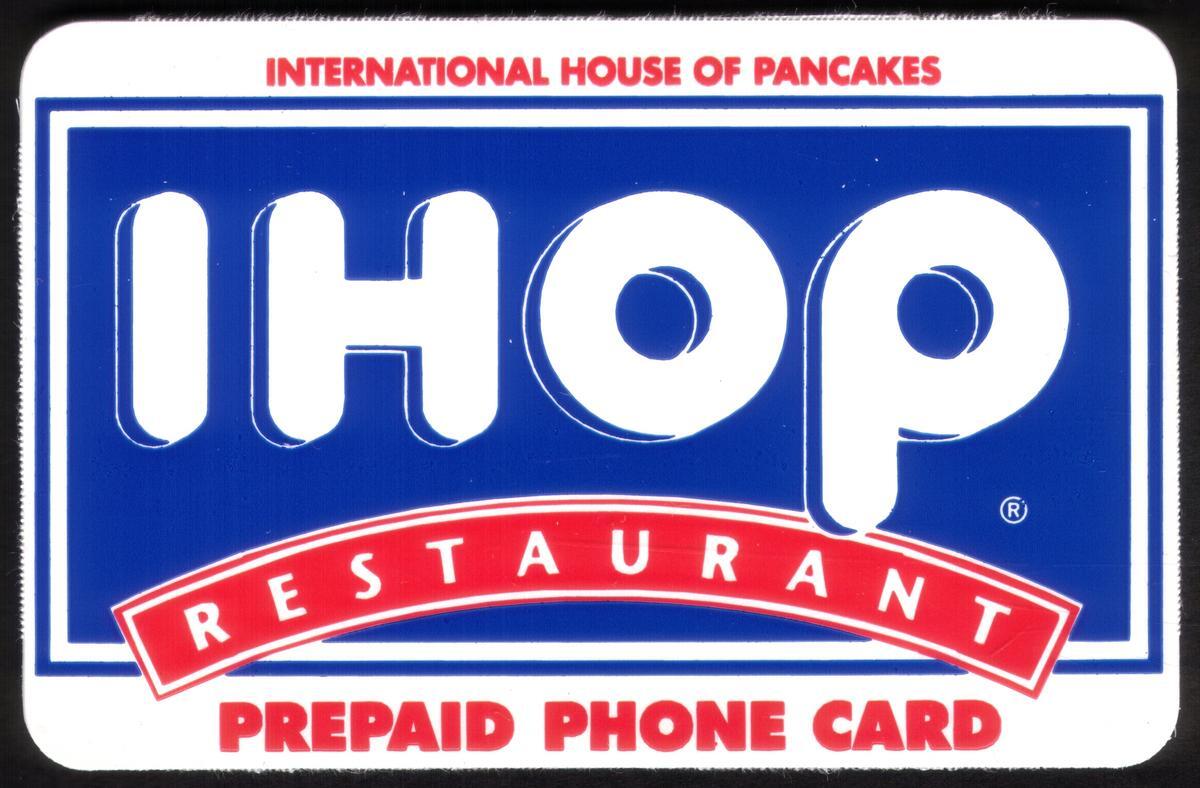 IHOP Restaurant Logo International House of Pancakes Paper Phone Card