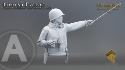 RPModels - General G Patton - 100mm Büste - RPMB-2