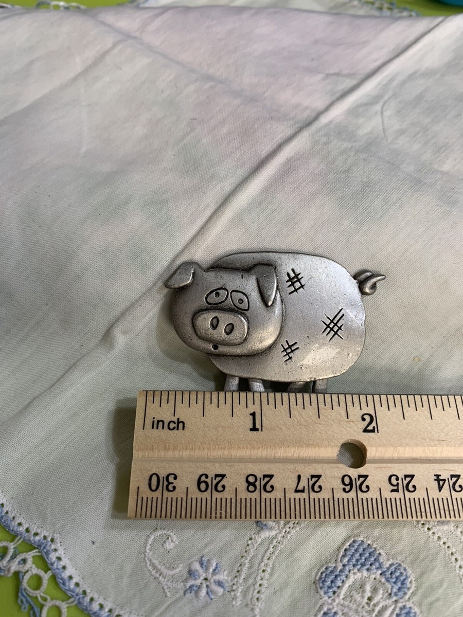 Vintage Signed JJ Brooch Pin Pig Moving Legs Jewelry XU-54 | eBay