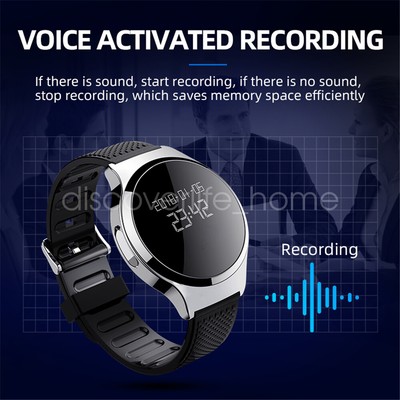 8G/16G/32G Watch Audio Voice Recorder Listening Device Portable Wristband MP3 US