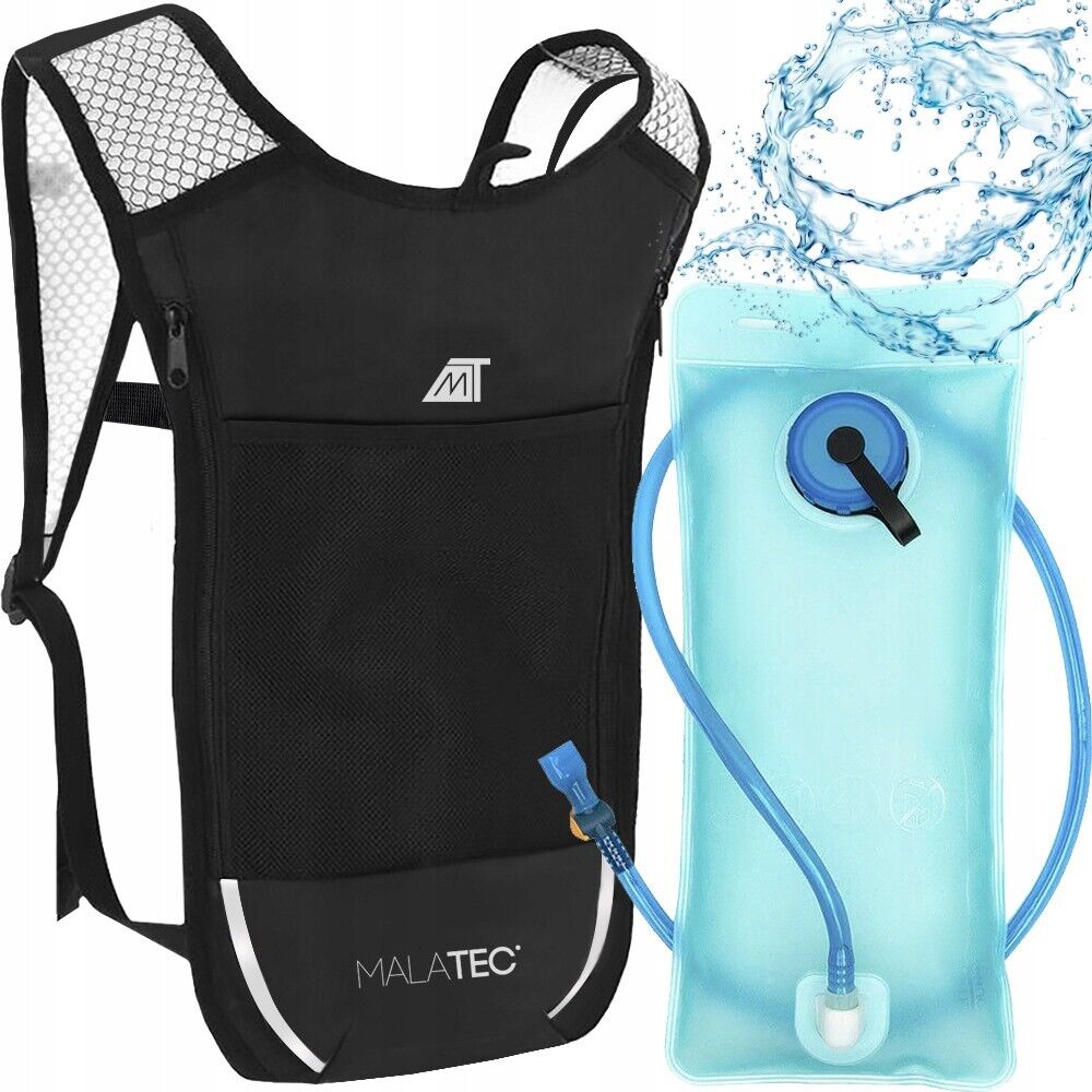 Mochila de Hidratación con 2L Bolsa de Agua para Running, Correr, Deporte...
