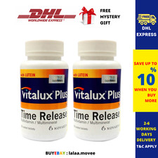 4 x multivitamines et multiminéraux Vitalux Plus Time Release 30's DHL EXPRESS