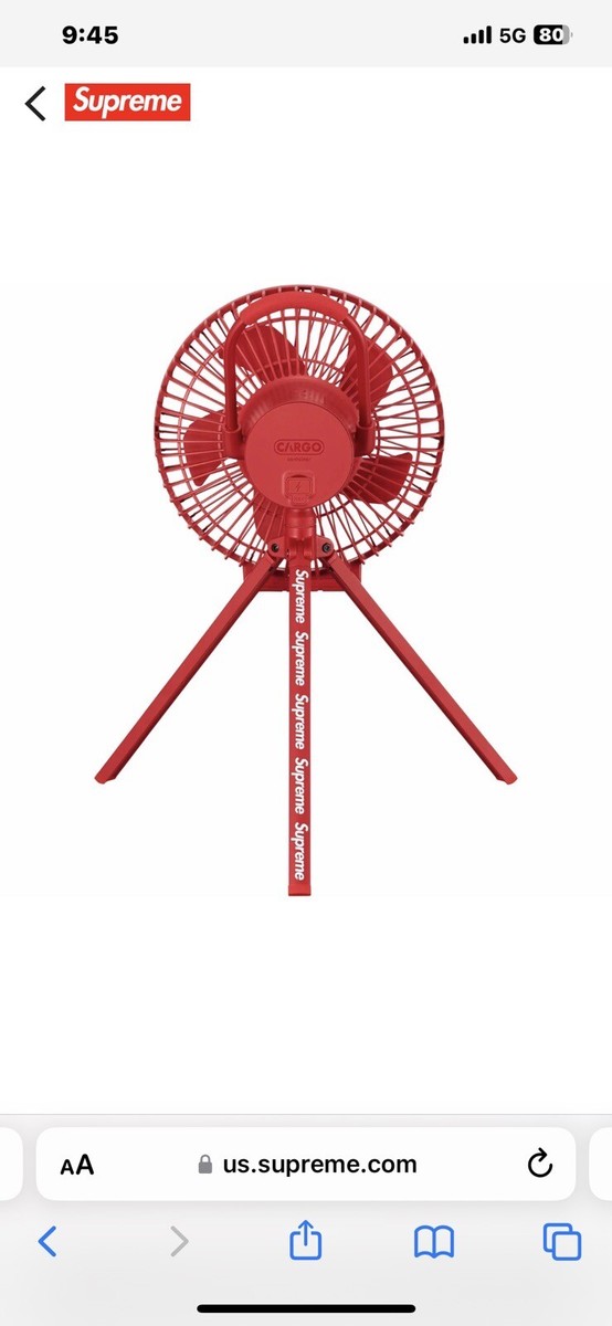 Supreme x Cargo Container Electric Fan FW23 RED Confirmed