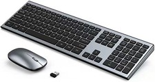 Ultra-Thin 2.4G Wireless Full-Sized Keyboard and Silent Mouse Combo Set