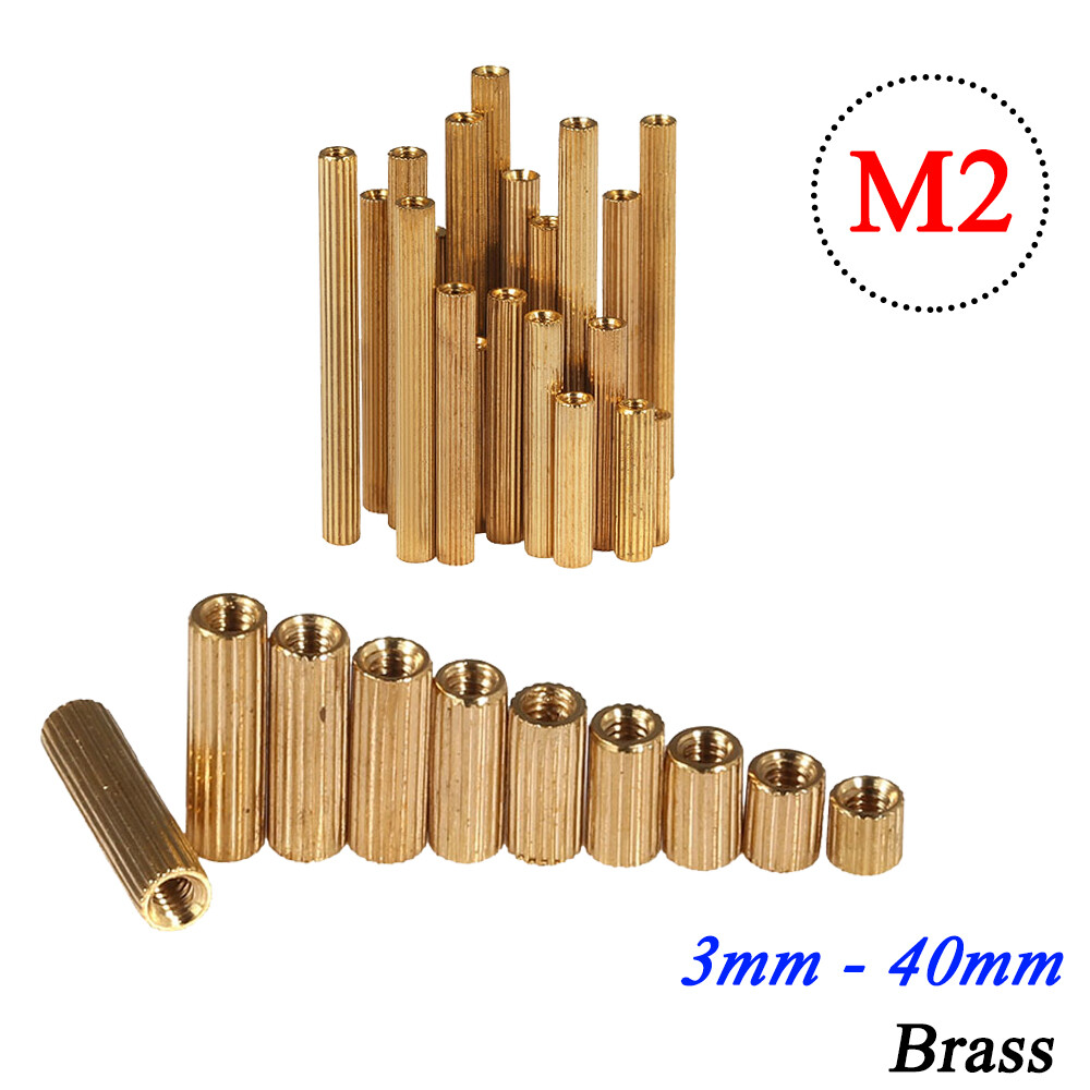 30 stks M2.5 M3 M4 6mm Zeskantmoer Afstand Schroef Messing