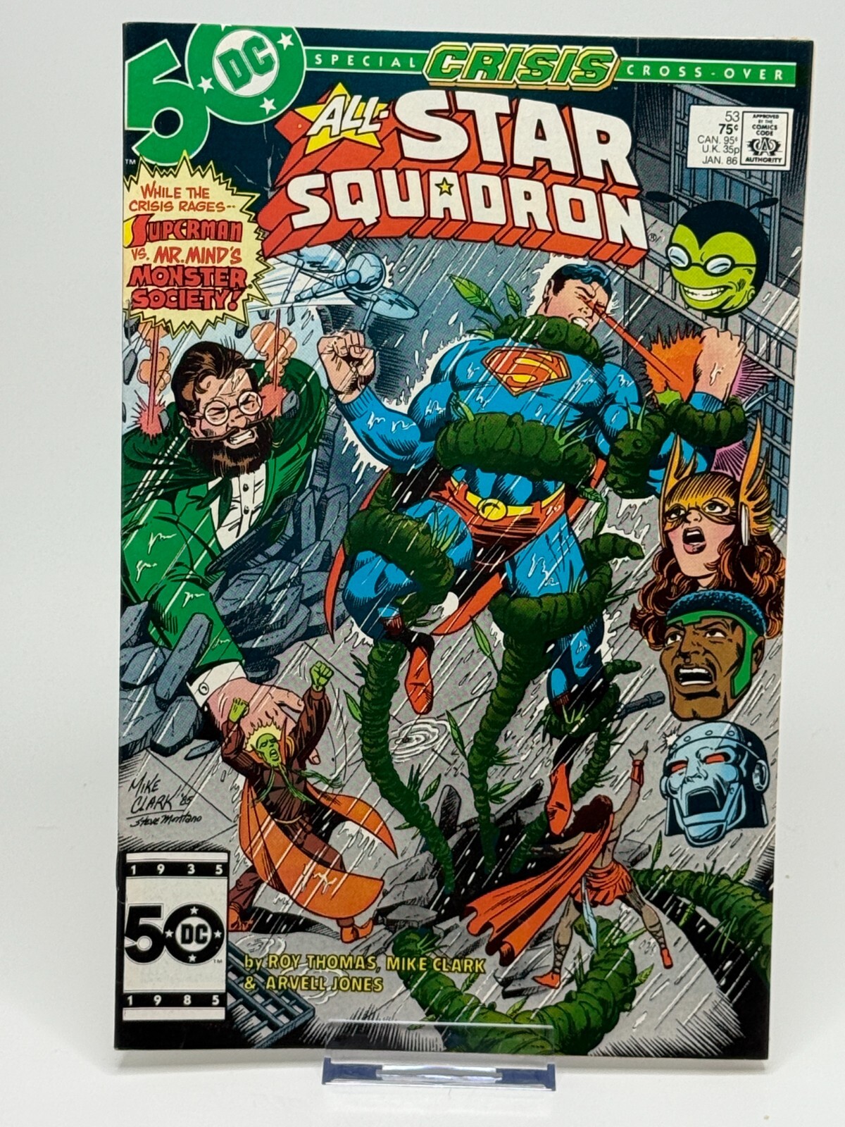 All-Star Squadron #53 DC Comics 1986 Crisis Crossover Superman vs Mr. Mind