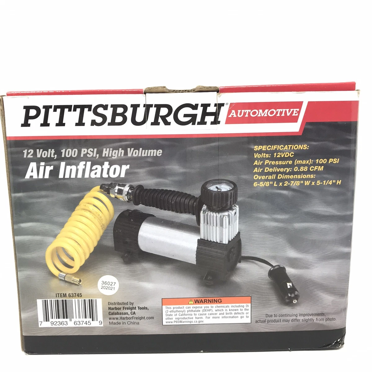 Pittsburgh air compressor 12v deals