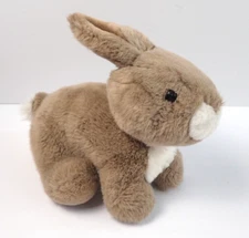 Walmart Bunny Stuffed Plush Realistic Brown and  Cream 9.5"