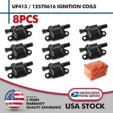 8X Square Ignition Coil For GMC Chevy Silverado 1500 Avalanche 4.8/5.3/6.0/6.2L