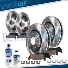 Front and Rear Disc Rotors Ceramic Brake Pads Kit for 2005 Subaru Outback 3.0L