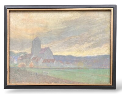 Albert Schmidt pastel French Landscape