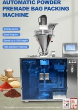 Auto Auger Screw Spice Seasoning Bag Filler with Pre-made Bag Packing Machine