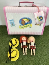 Kids Preferred Madeline Travel Case + 2 Dolls with Clothes