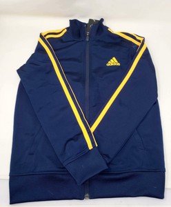 adidas jacket gold stripes