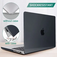 Glossy Black Hard Shell Case Cover For Apple MacBook Pro 14" M1 16" A24442 A2485