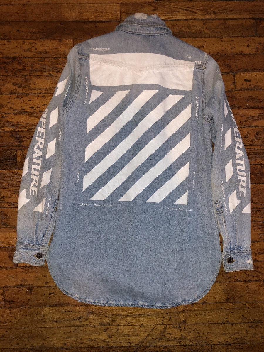 Denim Shirt Temperature Off White Shirt Denim Tops Off White