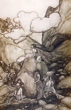 Illus. from Rip Van Winkle 1 (1905), Arthur Rackham *Art Postcard*