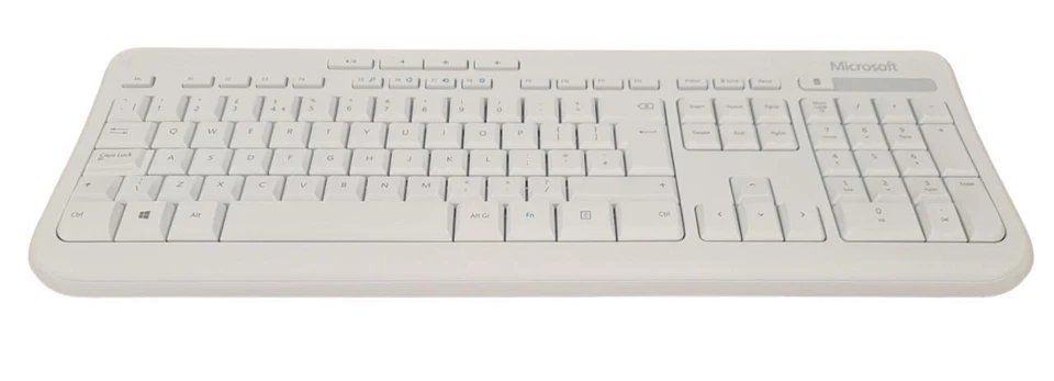 Microsoft Wired USB Keyboard 600 UK QWERTY Layout Spill Resistant White - Image 4 of 4