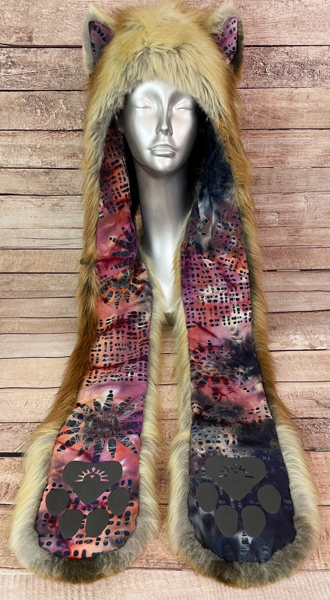 Authentic SpiritHoods Limited Edition “Tangled” Red Fox Faux Fur Spirit Hood Hat