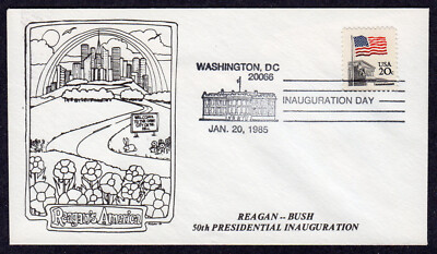 1985 Reagan-Bush 2nd Inauguration - Unknown-Maker WDC Inaugural NS579 ...