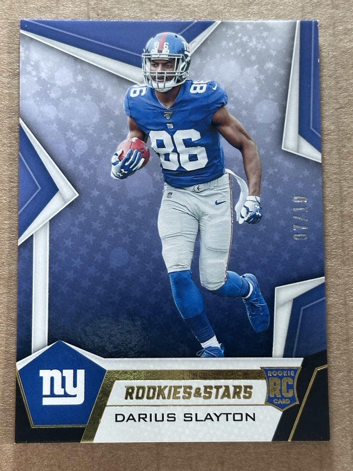 Darius Slayton Panini Rookies & Stars #133 Black & Blue